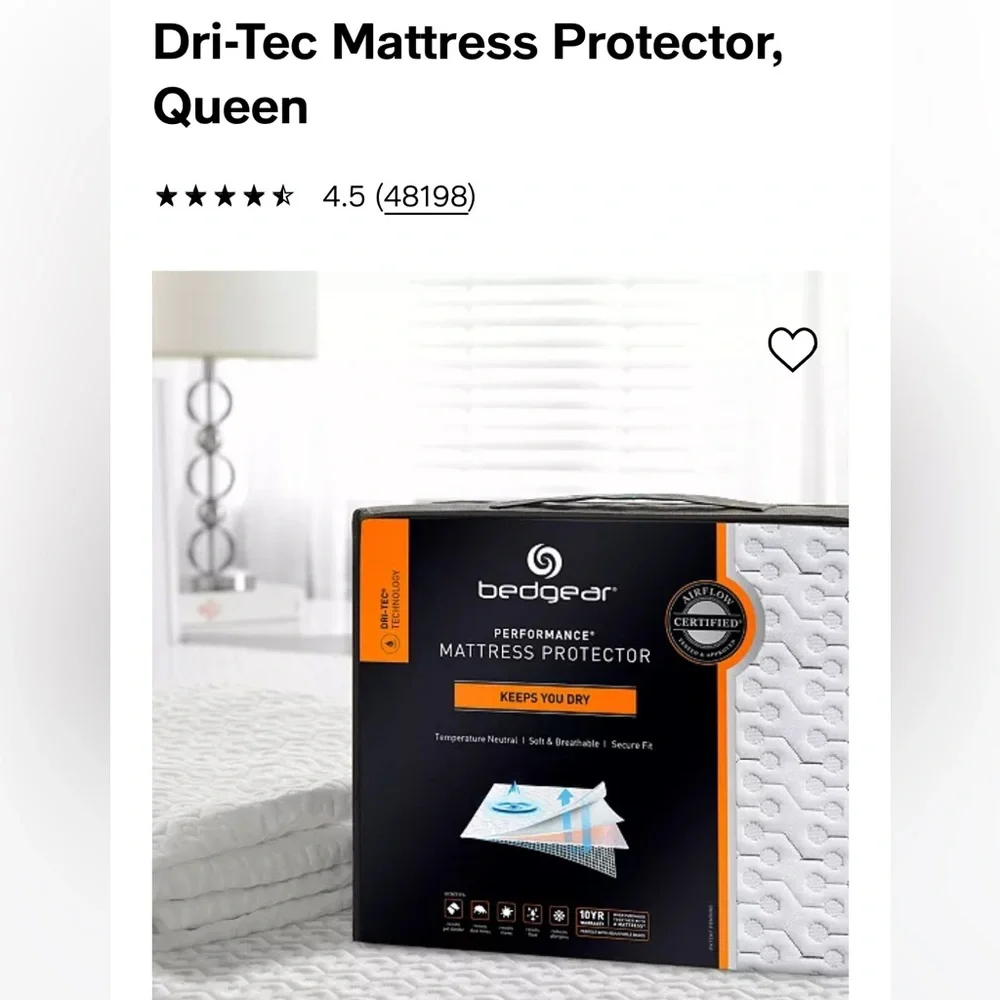 Dri-Tec Mattress Protector, Queen